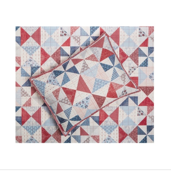 Charter Club Americana Heirloom Patchwork Sham, Standard - Picture 2 of 3